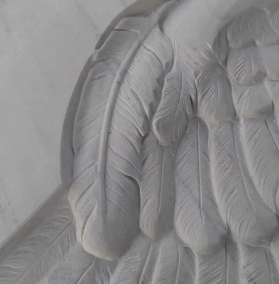 Angel wing for a memorial